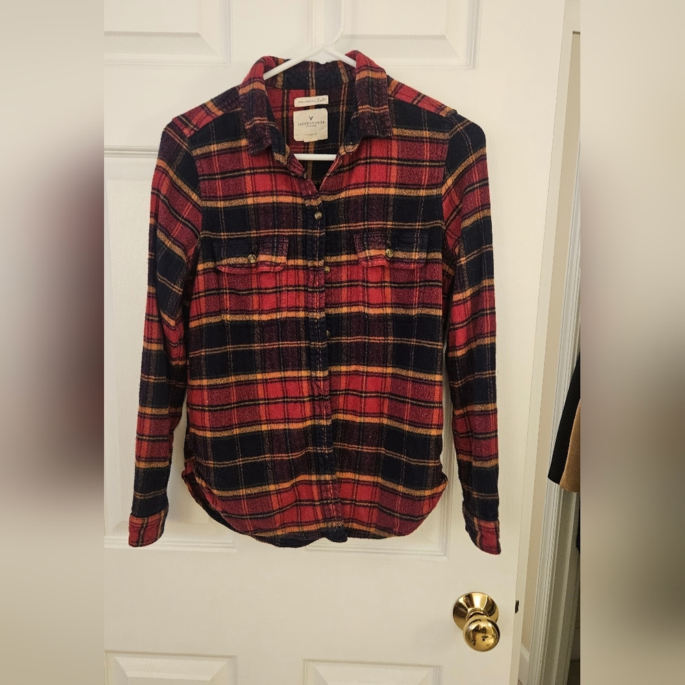 Womens American Eagle Flannel Shirt